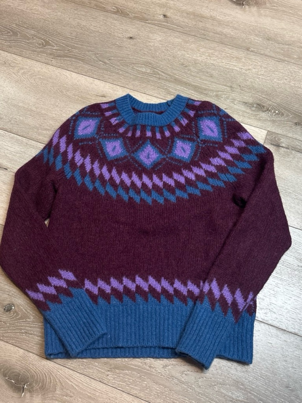 Bonobos Fair Isle Alpaca Merino Wool Sweater M